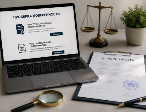 Проверка действия доверенности